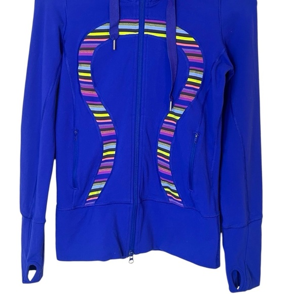 Lululemon Stride Jacket- Full Zip High Collar Hooded Athletic Jacket- Size 4 - Picture 5 of 10